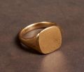 signet ring scratched gold