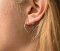 hoop earrings fine hammered
