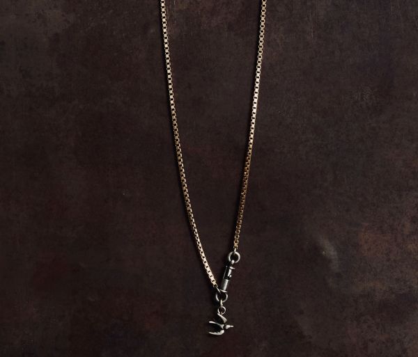 necklace symbol swallow silvergold